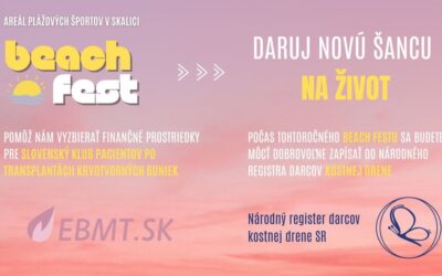 Príď na Beach Fest, daruj novú šancu na život